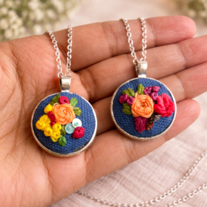 embroidered jewellery