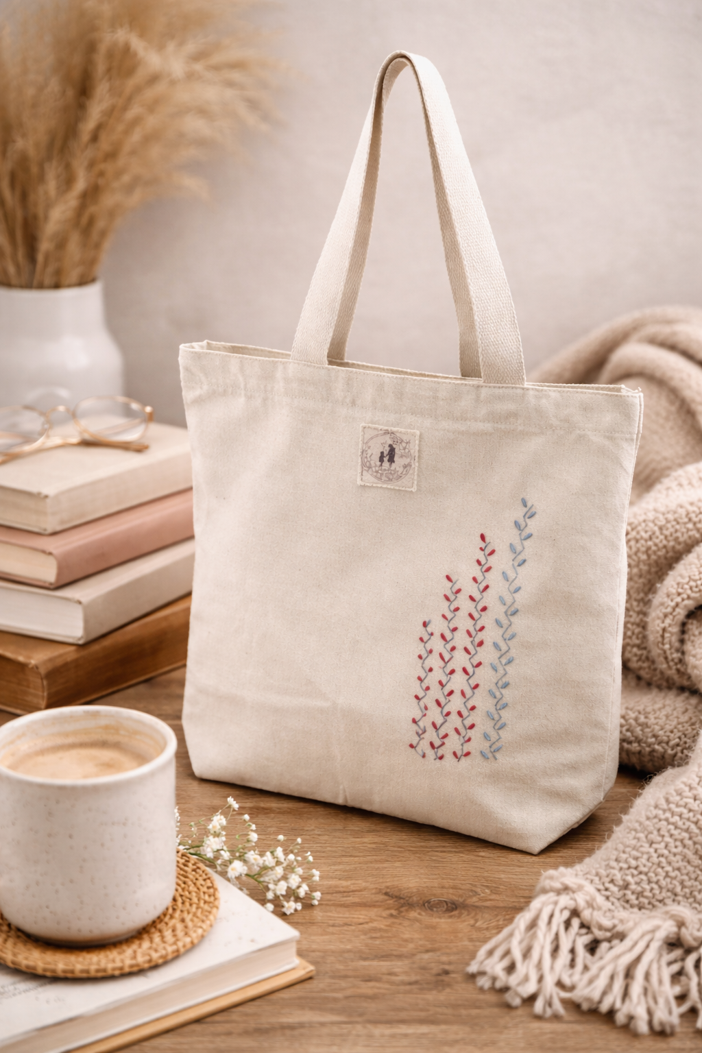 Embroidered Tote