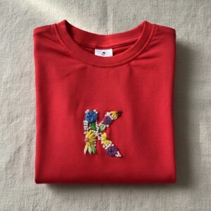 Floral Initial Tee-K
