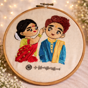 wall hoop embroidered art spotify