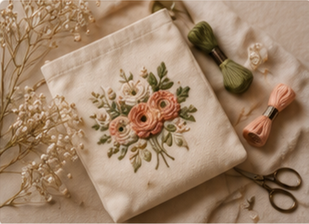 Custom Embroidered Pouch
